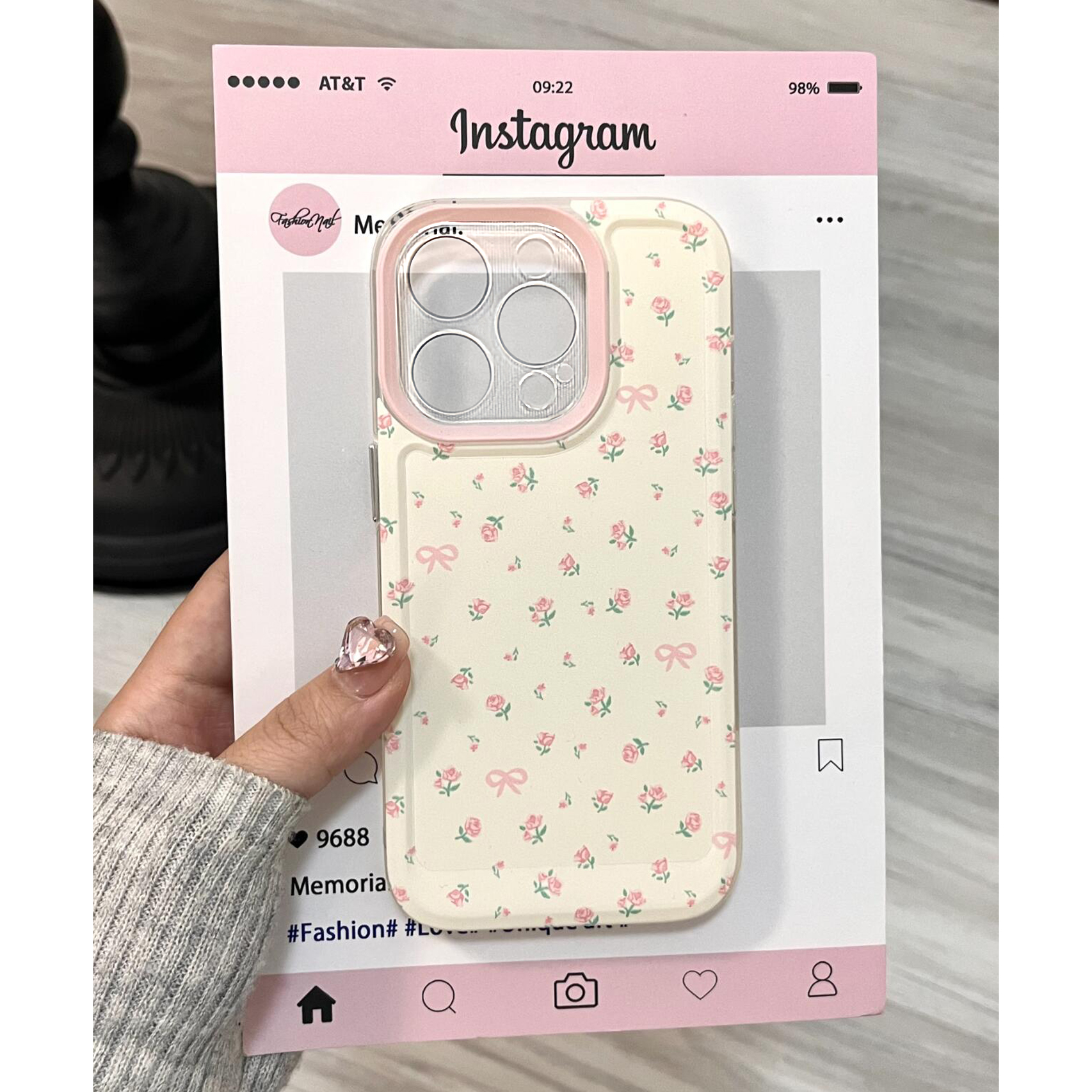 Phone Cases Girls - Floral Rose Korean Ins Gentle Cream