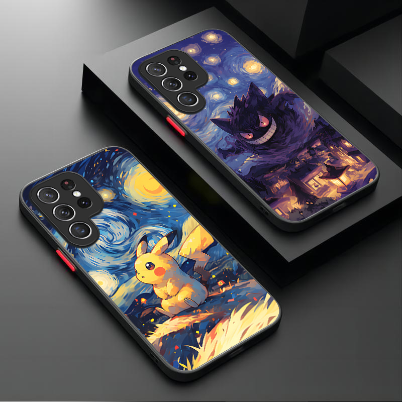 Phone Cases For Samsung S22 - Pokemon Gengar Pikachu Case For Samsung