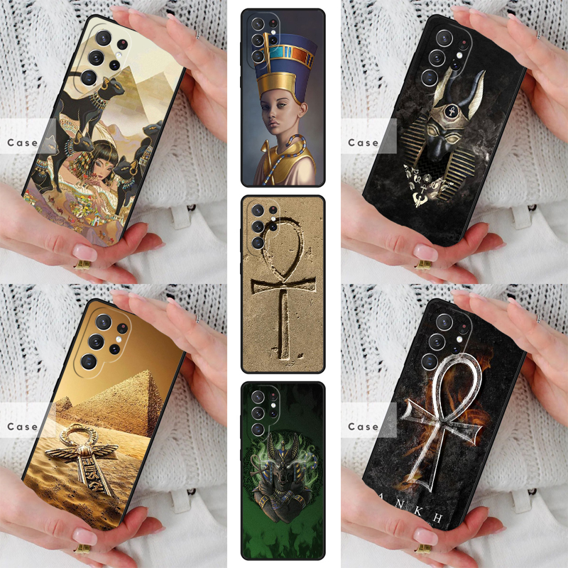 Phone Cases Egypt - Egypt Nefertiti Anubis Ankh PATTERN TPU