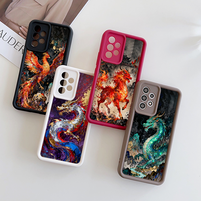 Phone Cases Google Pixel 10 Pro - Artistic Chinese Dragon Phoenix Printed Phone