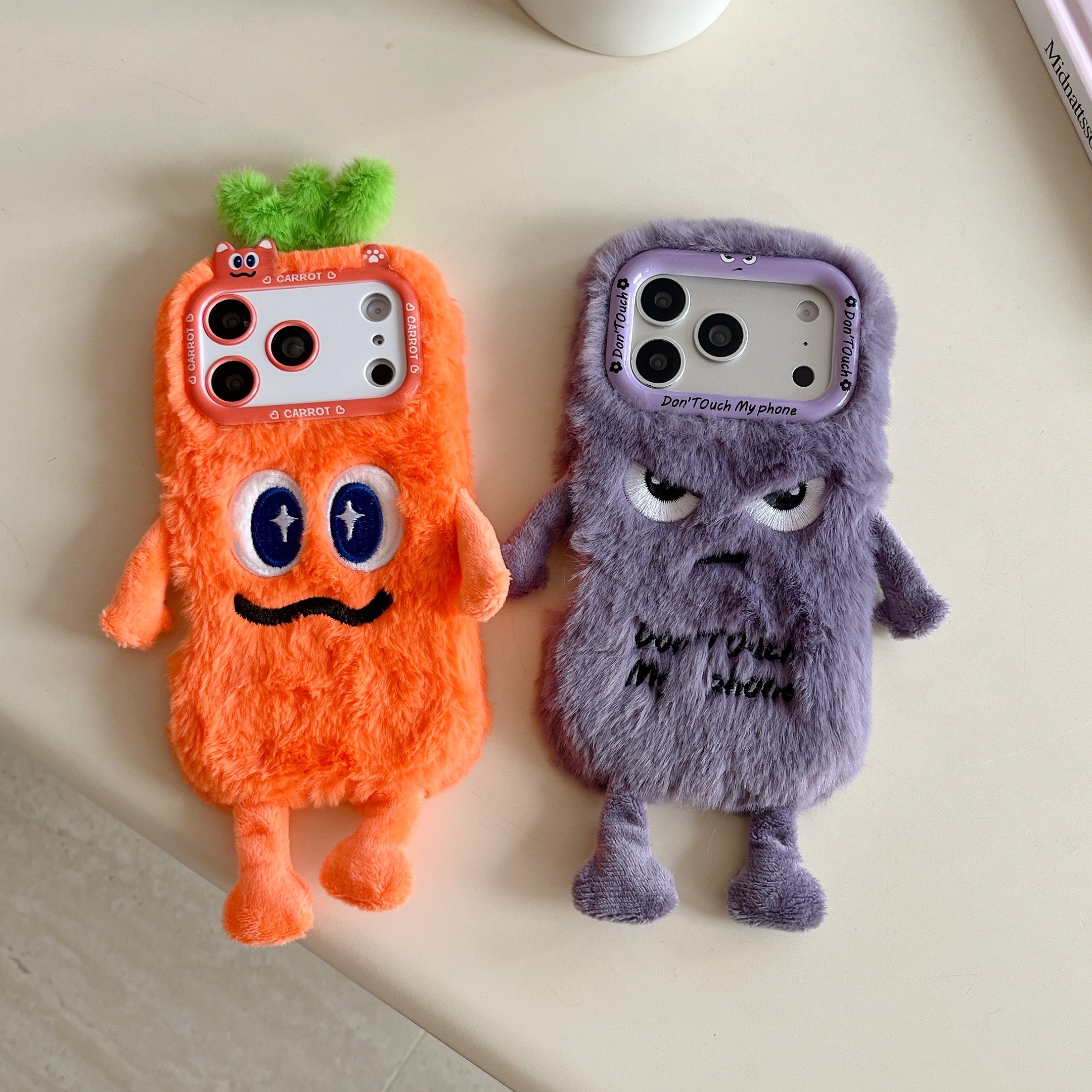 Phone Cases Iphone 15 Pro Max - Cute Plush Phone Case with Quirky