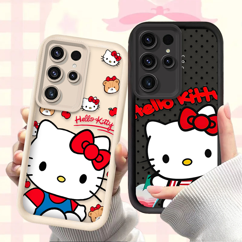 Phone Cases For Samsung S22 - Sanrio Hello Kitty Silicone Case for