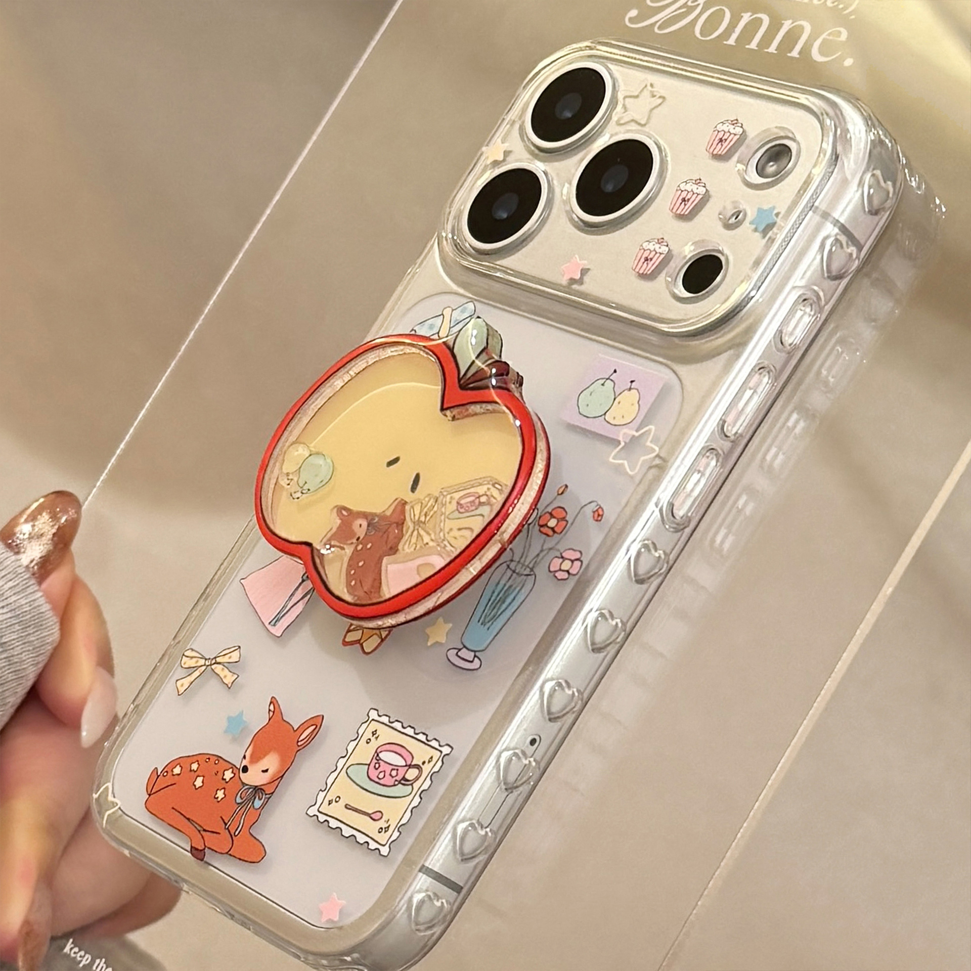Phone Cases Red Deer - Transparent Cartoon Mobile Phone Case Compatible