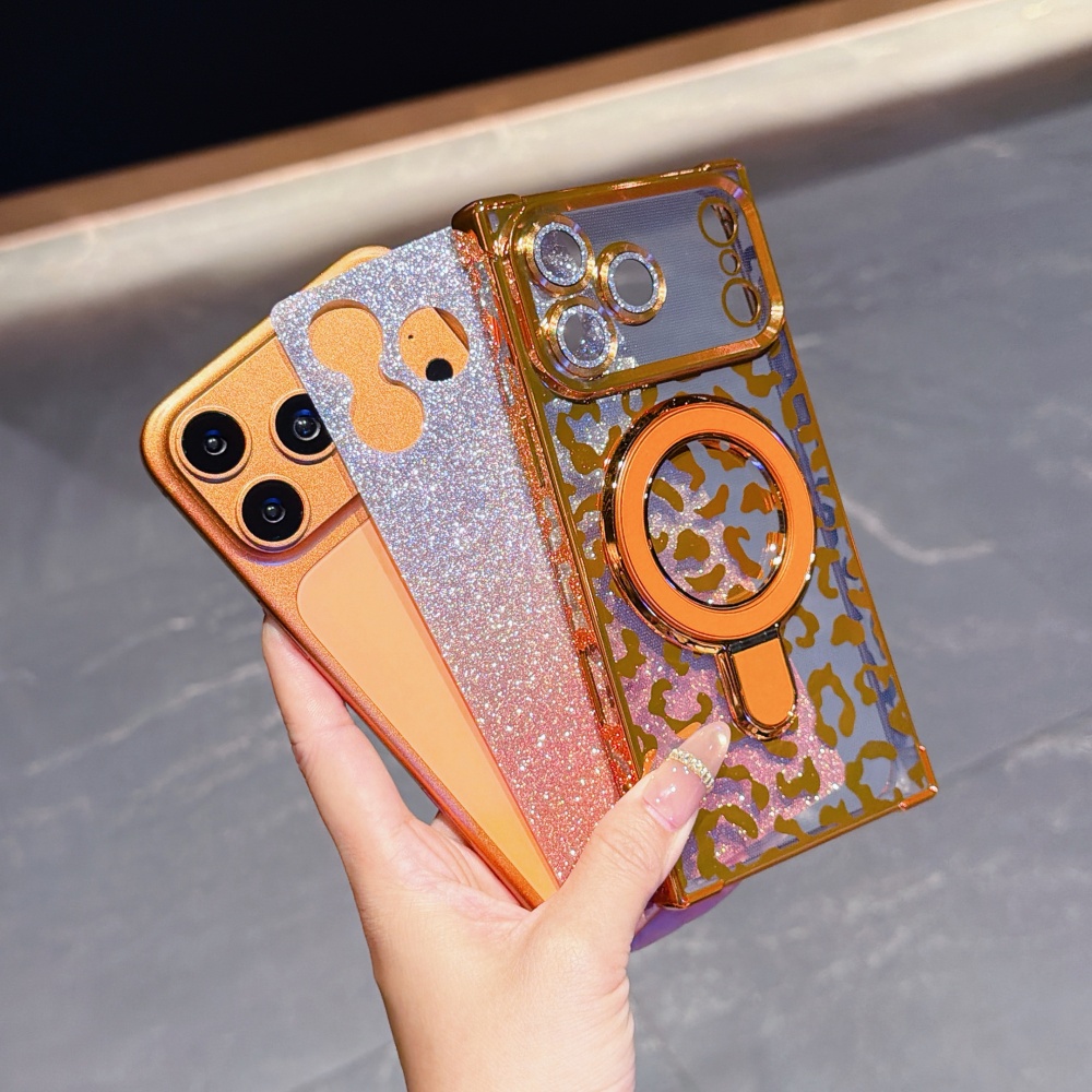 Luxury Plated Leopard Print Gl - Glitter Shockproof Case reseña y precio