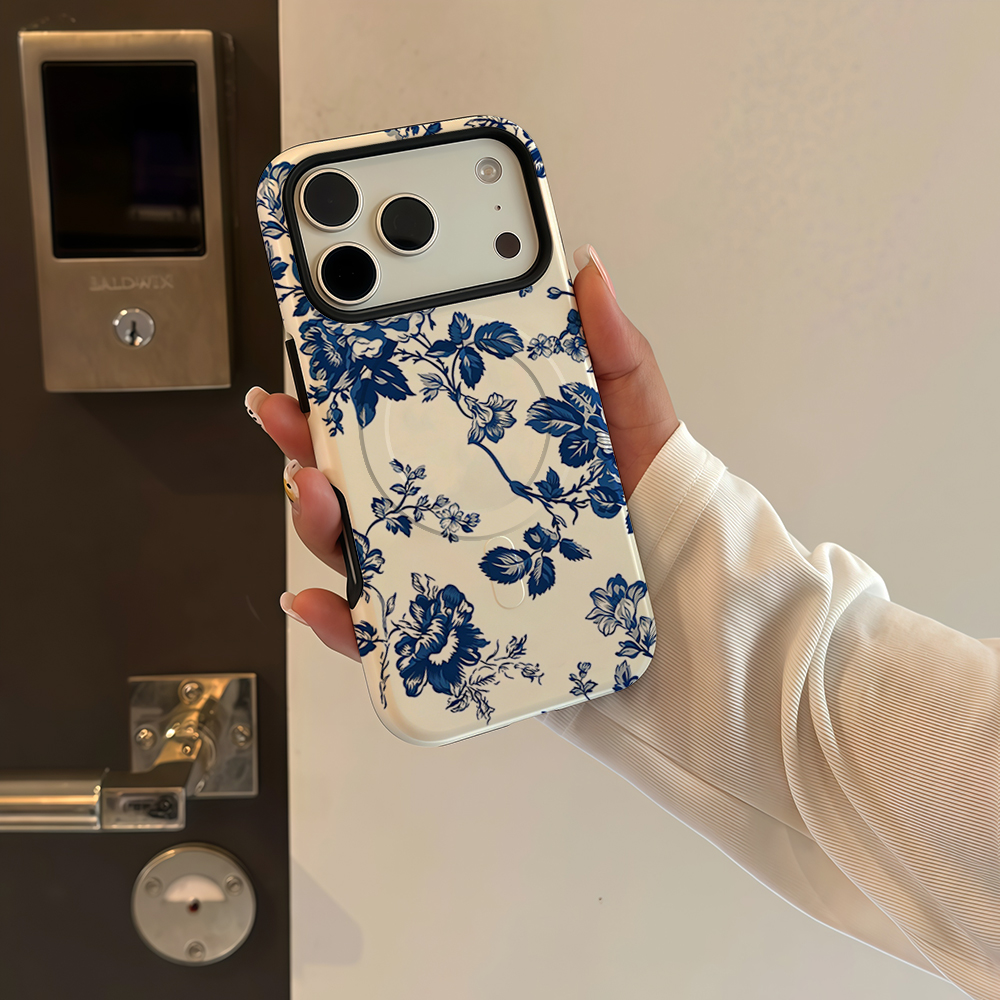 Vintage Blue Rose Phone Case F - Phone Cases Blue reseña y precio