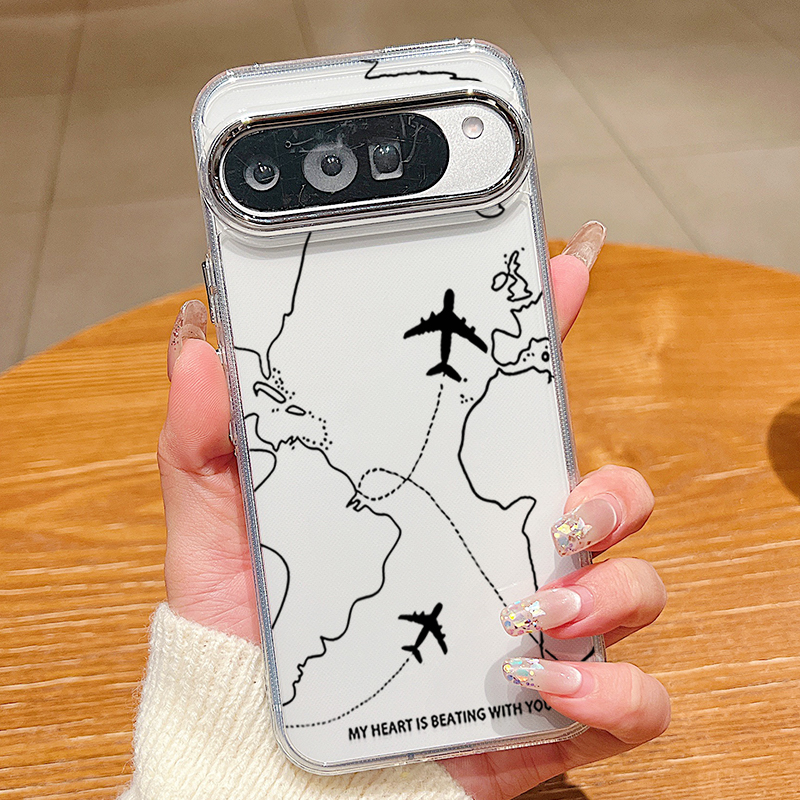 Airplane Line Pattern TPU Phon - Phone Cases Google Pixel 10 Pro reseña y precio
