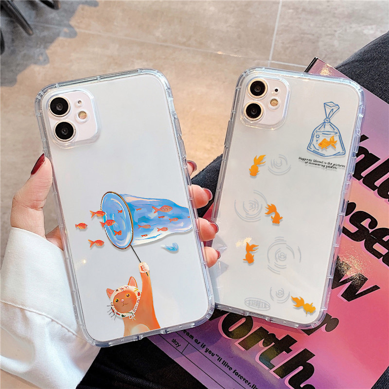Lovely Fishes Clear Phone Case - Phone Cases Bulk reseña y precio