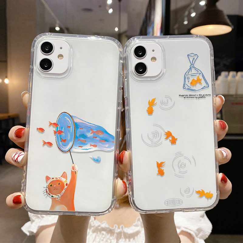 Lovely Fishes Clear Phone Case - Phone Cases Bulk reseña y precio