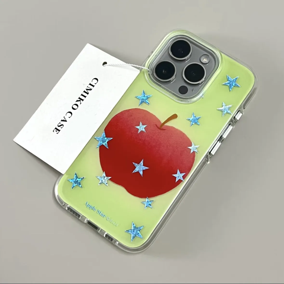 Ins Blue Star Red Apple Cartoo - Phone Cases Blue reseña y precio