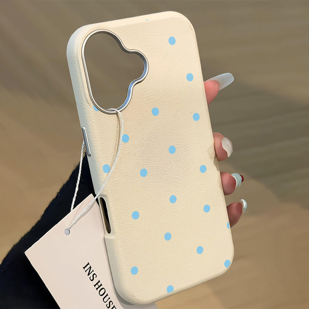 Simple Blue Polka Dots Phone C - Phone Cases Blue reseña y precio