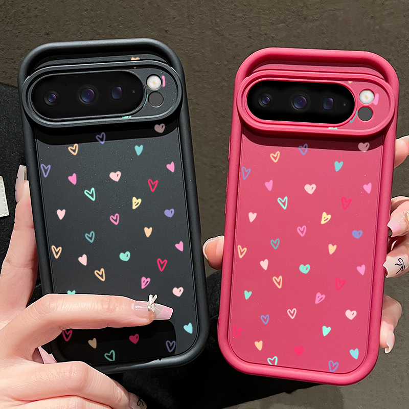 Colorful Little Hearts Soft Ca - Phone Cases Google Pixel 10 Pro reseña y precio