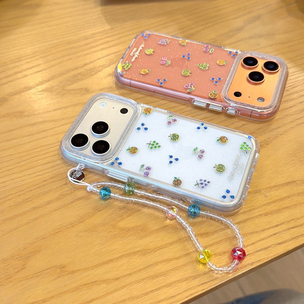 Summer Colorful Fruit Clear Gl - Glitter Shockproof Case reseña y precio