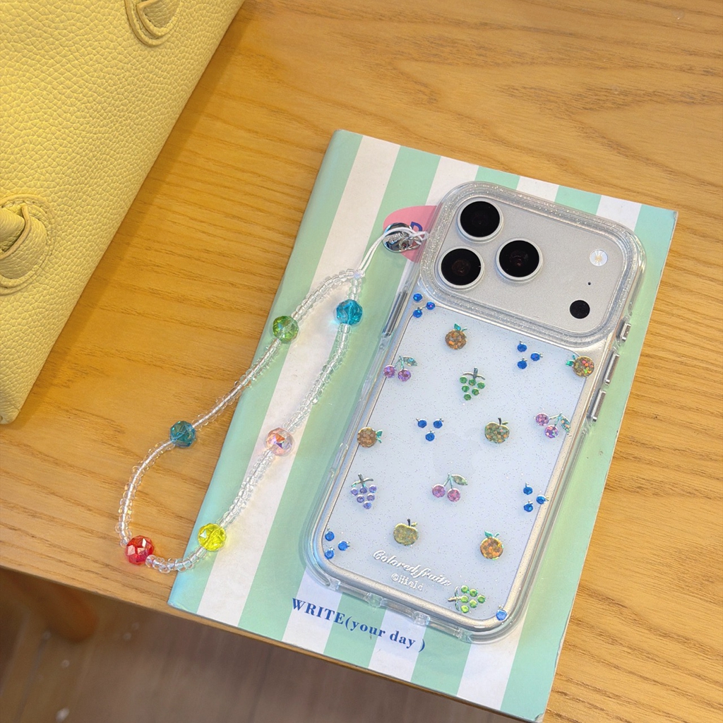 Summer Colorful Fruit Clear Gl - Glitter Shockproof Case reseña y precio