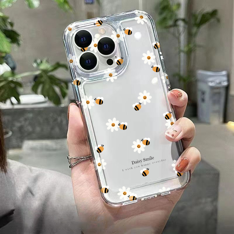 Trendy Daisy Bee Floral Clear  - Phone Cases Trending reseña y precio