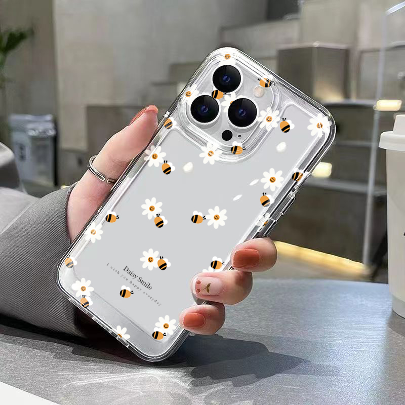 Trendy Daisy Bee Floral Clear  - Phone Cases Trending reseña y precio
