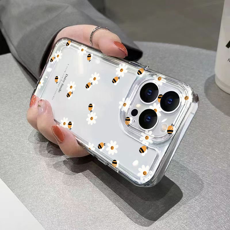 Trendy Daisy Bee Floral Clear  - Phone Cases Trending reseña y precio