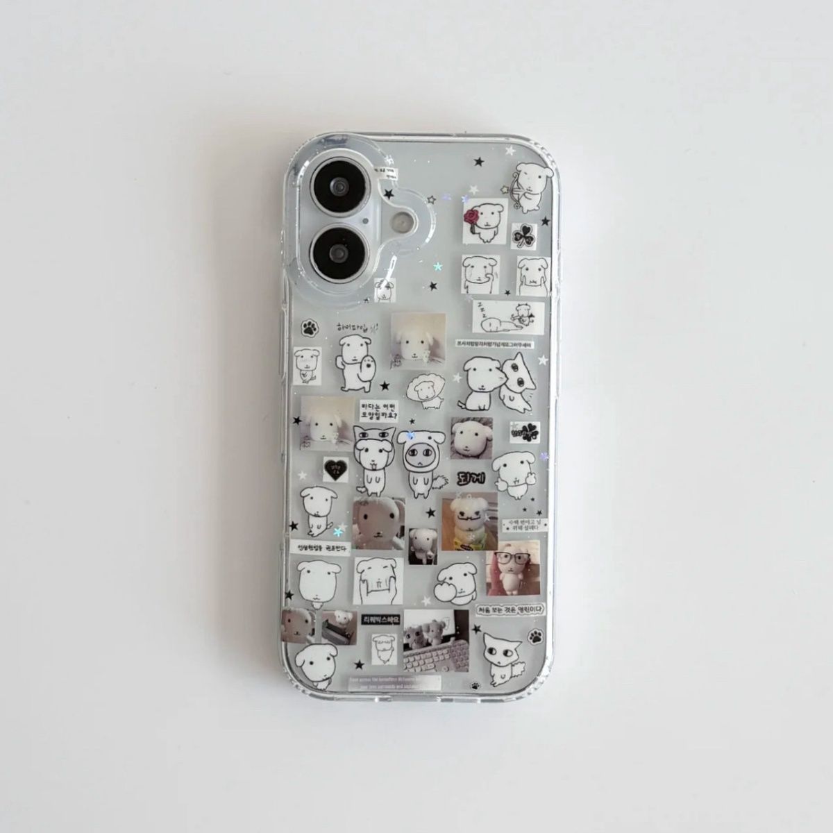 Kawaii Puppy illustration Glit - Glitter Shockproof Case reseña y precio