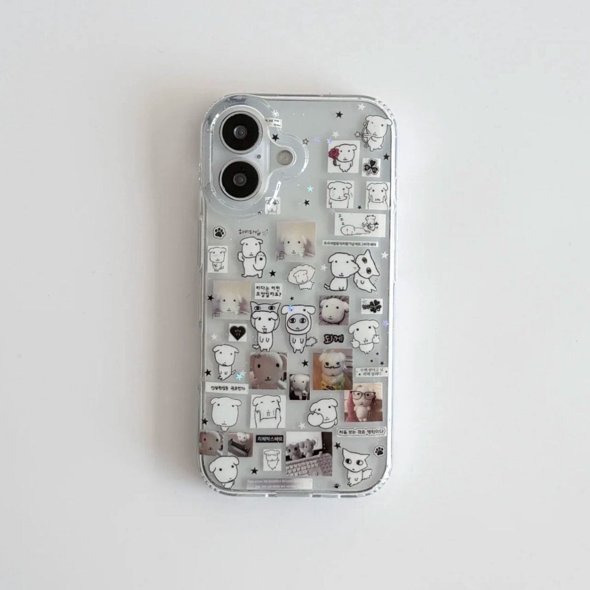 Kawaii Puppy illustration Glit - Glitter Shockproof Case reseña y precio