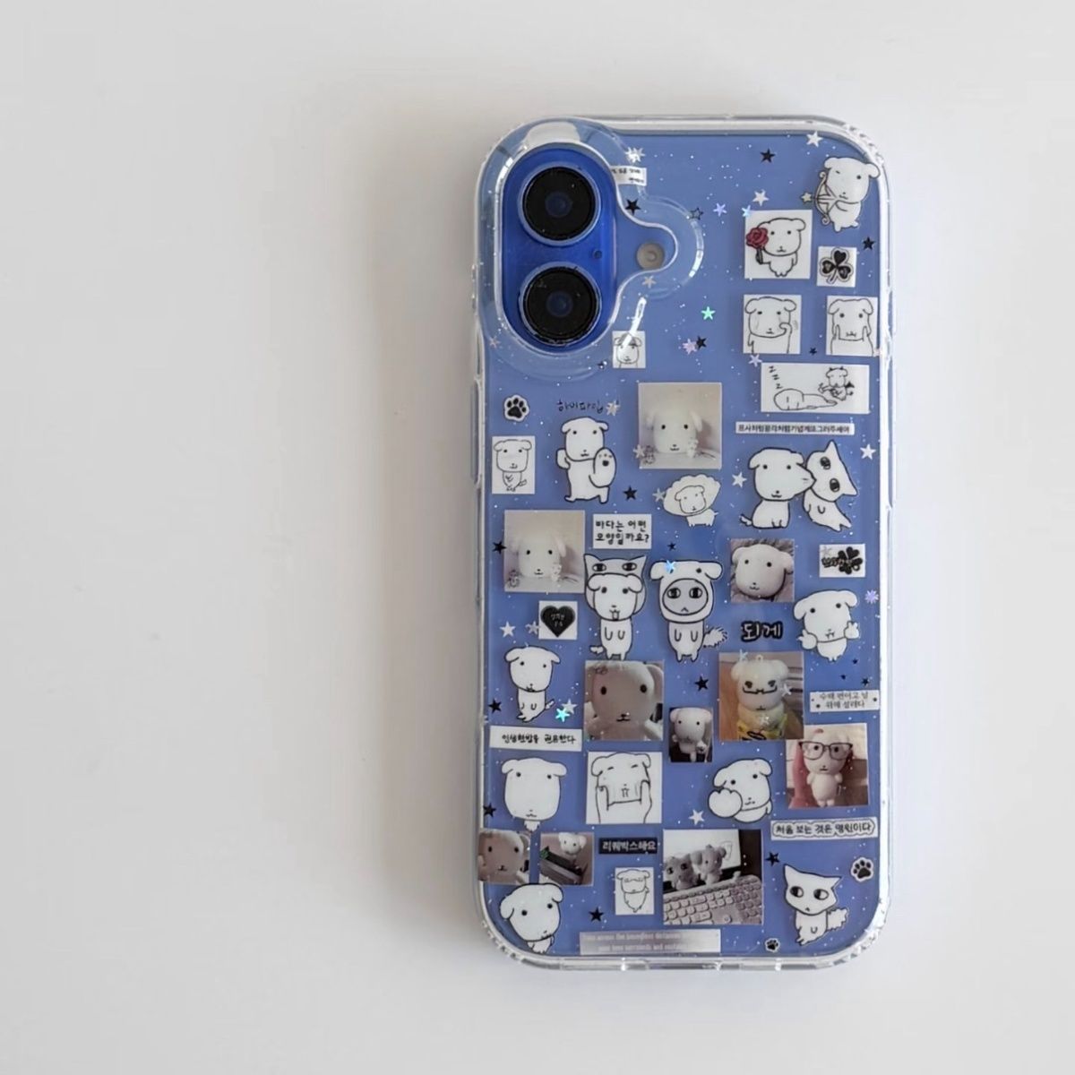 Kawaii Puppy illustration Glit - Glitter Shockproof Case reseña y precio