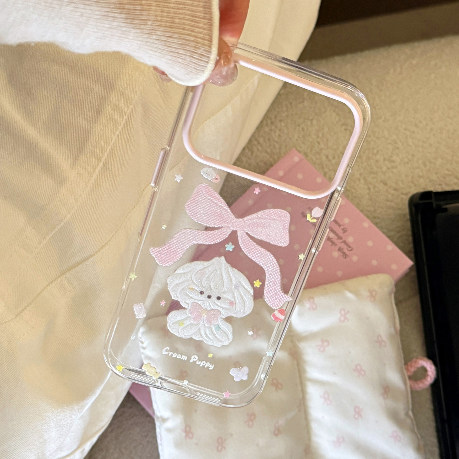 Korean Glitter Cartoon Cream P - Glitter Shockproof Case reseña y precio