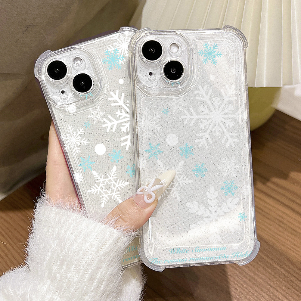 Glitter Bling Snowflake Soft P - Glitter Shockproof Case reseña y precio