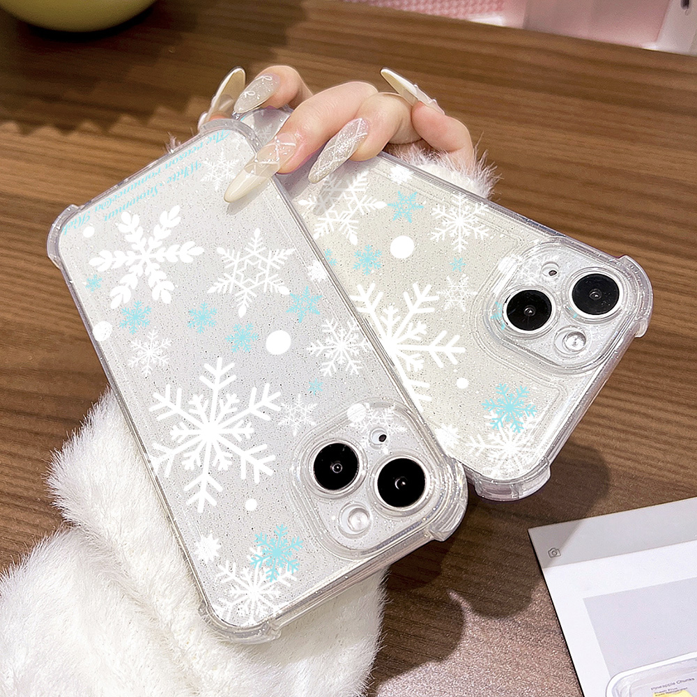 Glitter Bling Snowflake Soft P - Glitter Shockproof Case reseña y precio