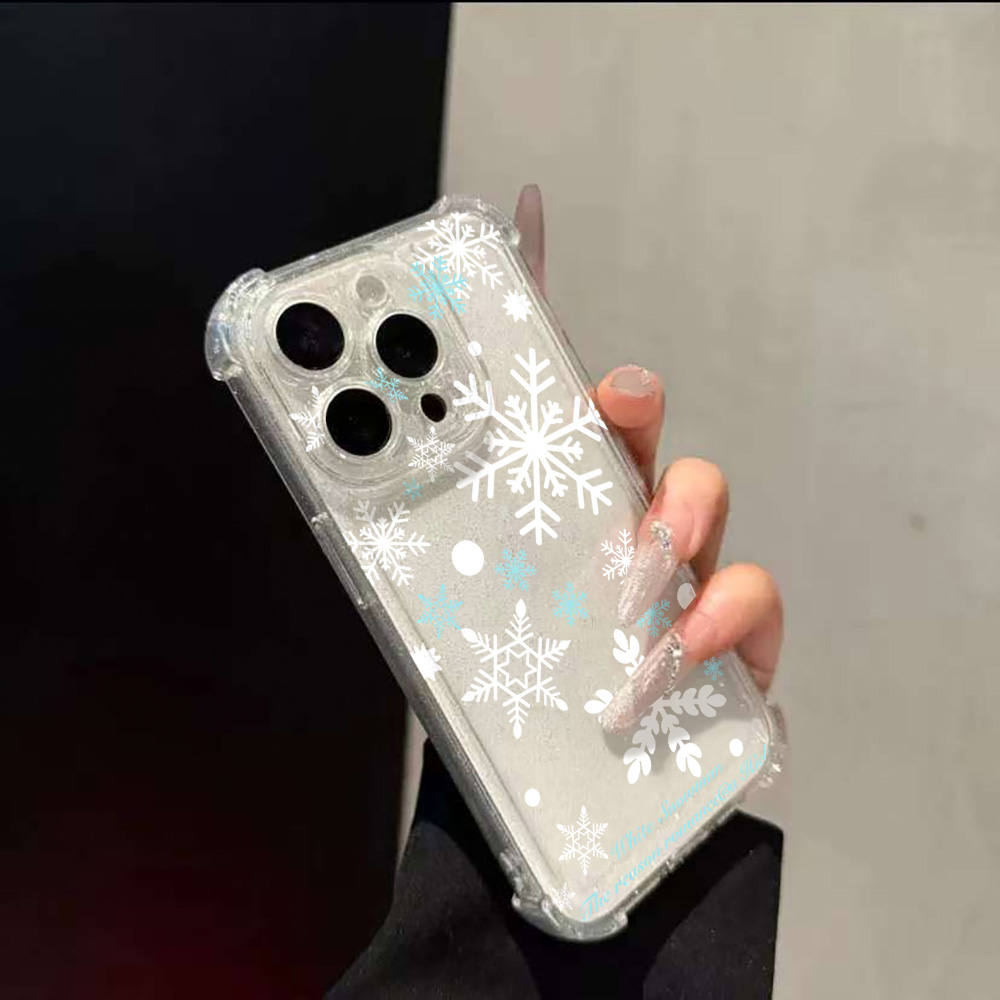 Glitter Bling Snowflake Soft P - Glitter Shockproof Case reseña y precio
