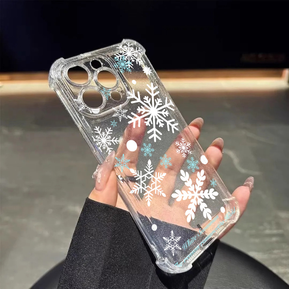 Glitter Bling Snowflake Soft P - Glitter Shockproof Case reseña y precio