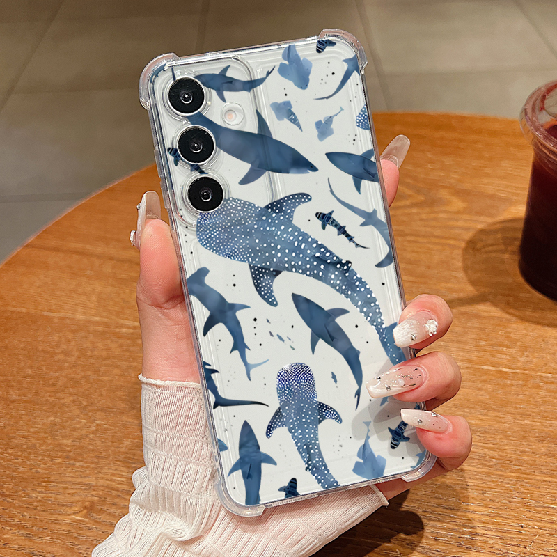 Whale Turtle Pattern Clear Pho - Phone Cases For Samsung S22 reseña y precio
