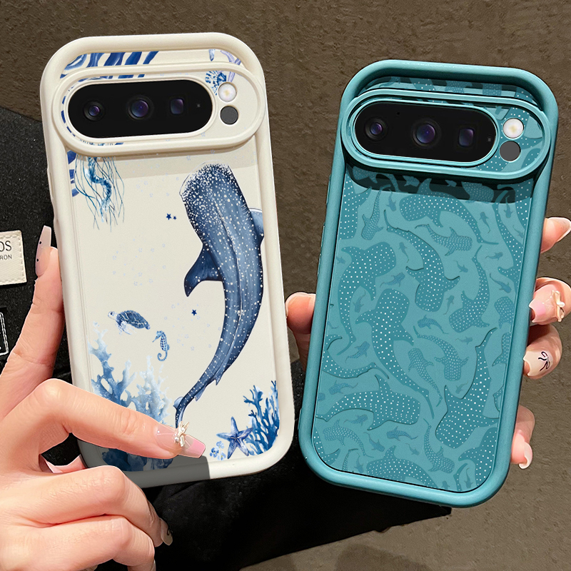 Ocean Whale Patterned TPU Phon - Phone Cases Google Pixel 10 Pro reseña y precio