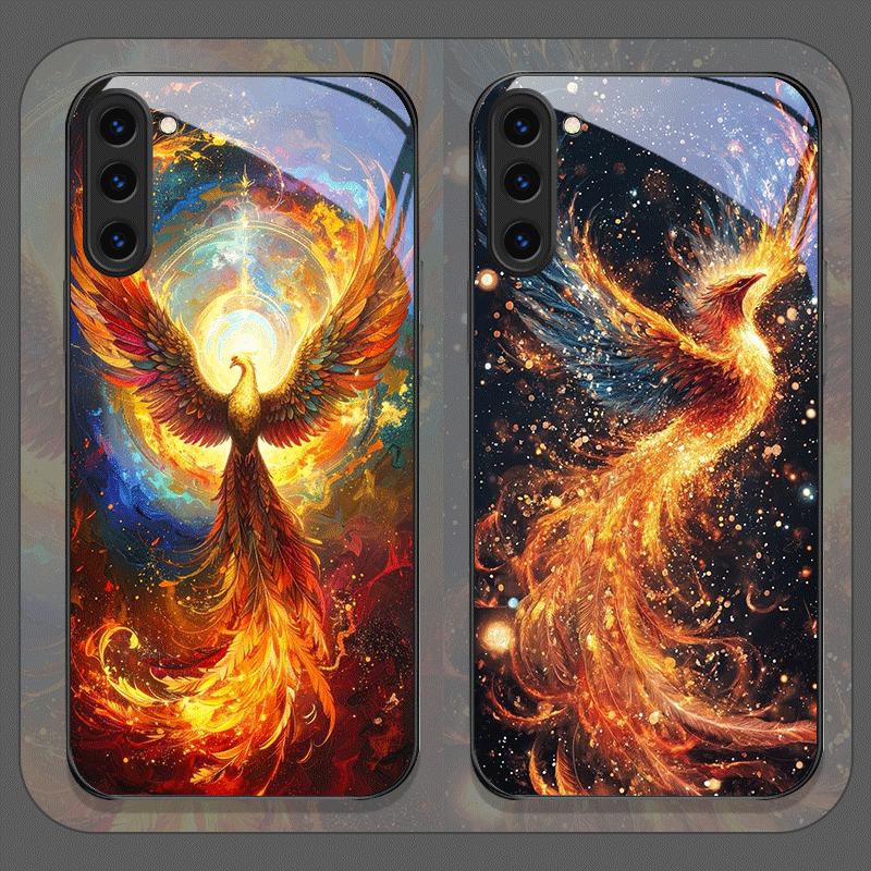 Aesthetic Phoenix Fire Feather - Phone Cases For Samsung S22 reseña y precio