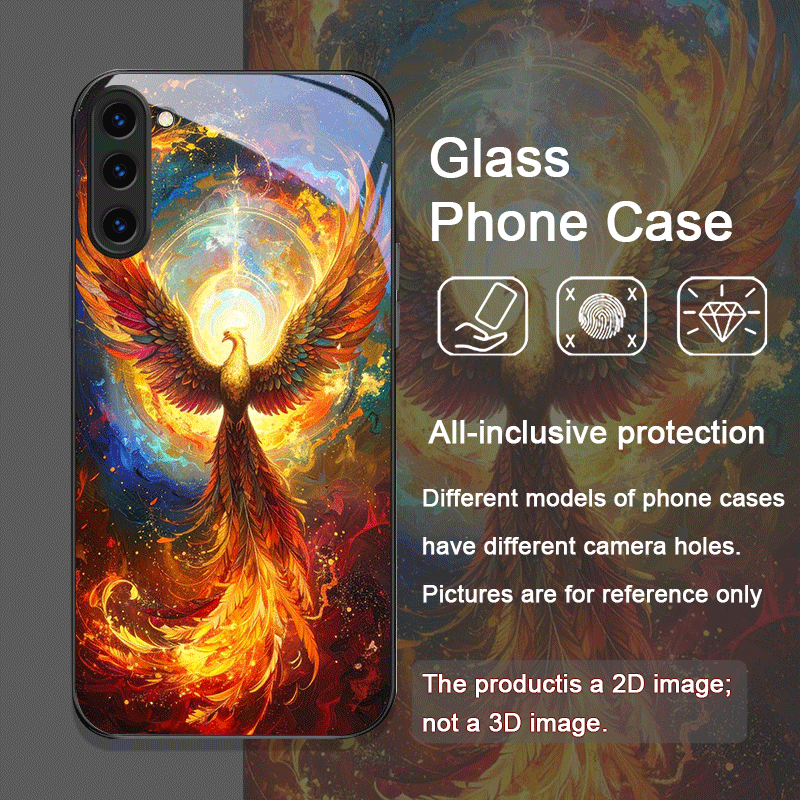 Aesthetic Phoenix Fire Feather - Phone Cases For Samsung S22 reseña y precio