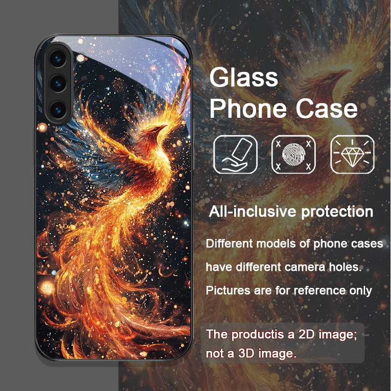 Aesthetic Phoenix Fire Feather - Phone Cases For Samsung S22 reseña y precio