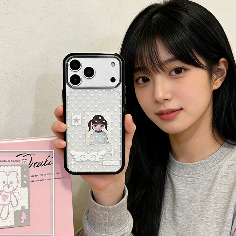 Ins Korean Girl Polka Dots Win - Phone Cases Girls reseña y precio