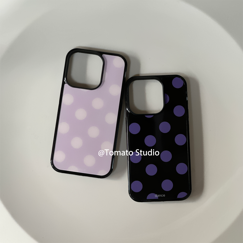 Korean Ins Fashion Purple Polk - Phone Cases Trending reseña y precio