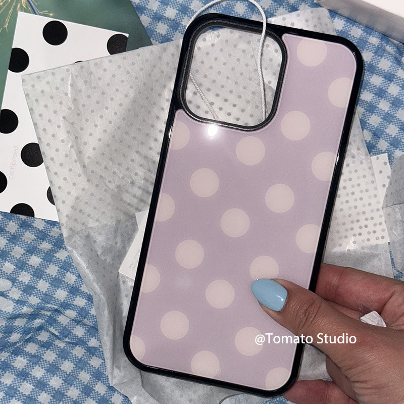 Korean Ins Fashion Purple Polk - Phone Cases Trending reseña y precio