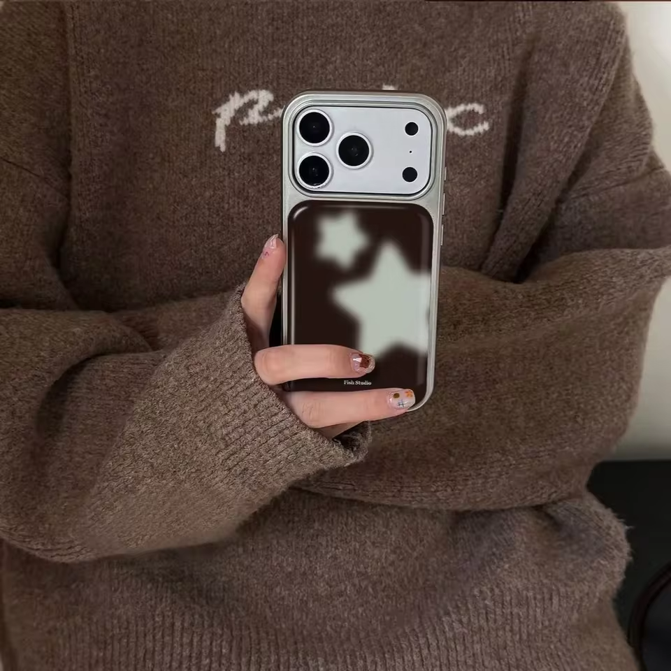 Ins Trendy Blue Stars Brown Sh - Phone Cases Blue reseña y precio