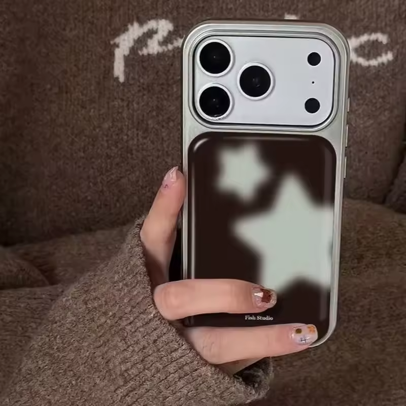 Ins Trendy Blue Stars Brown Sh - Phone Cases Blue reseña y precio