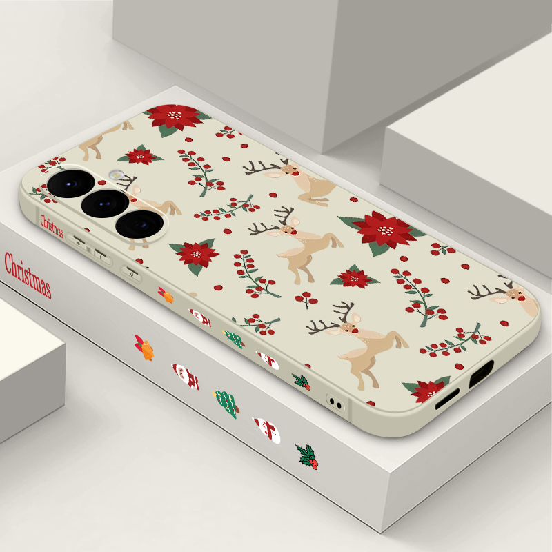 Red Deer Flowers Pattern Phone - Phone Cases Red Deer reseña y precio