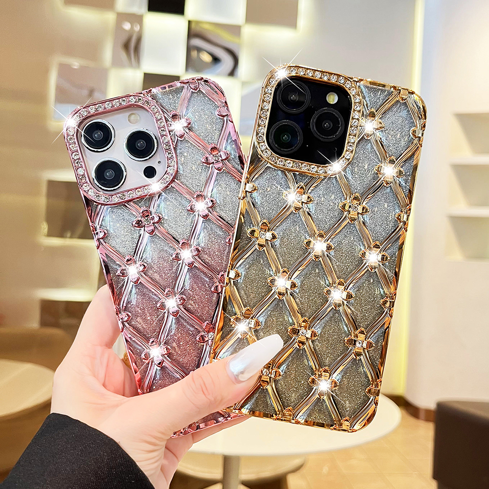 Glitter Diamond Quilted Lanyar - Glitter Shockproof Case reseña y precio
