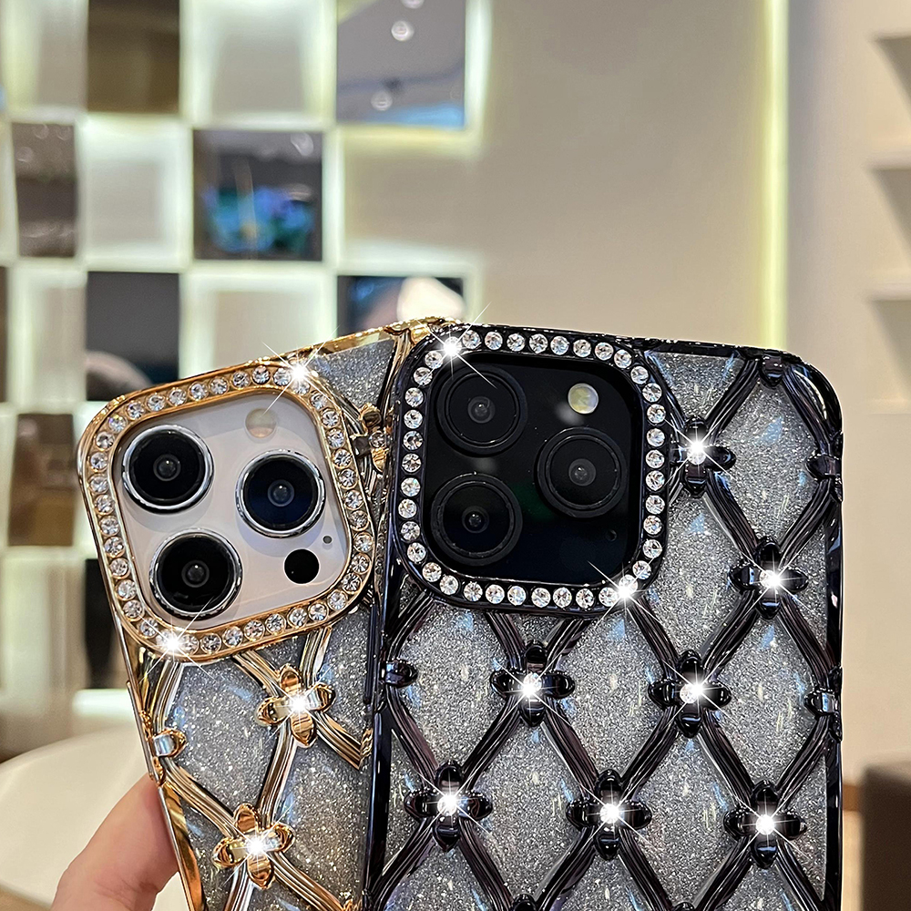 Glitter Diamond Quilted Lanyar - Glitter Shockproof Case reseña y precio