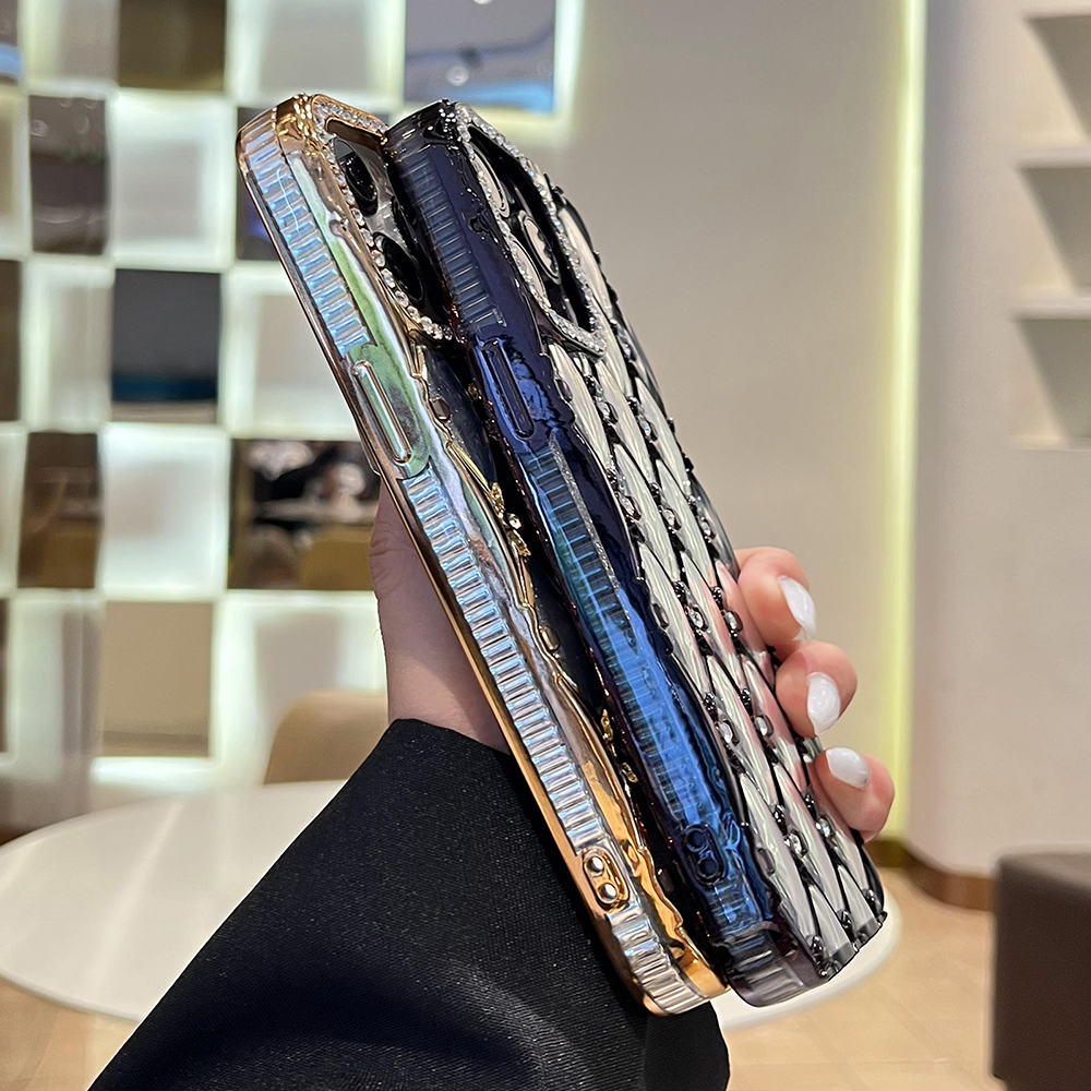 Glitter Diamond Quilted Lanyar - Glitter Shockproof Case reseña y precio