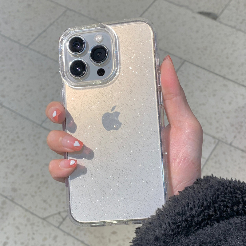 Transparent Simple Glitter Pho - Glitter Shockproof Case reseña y precio