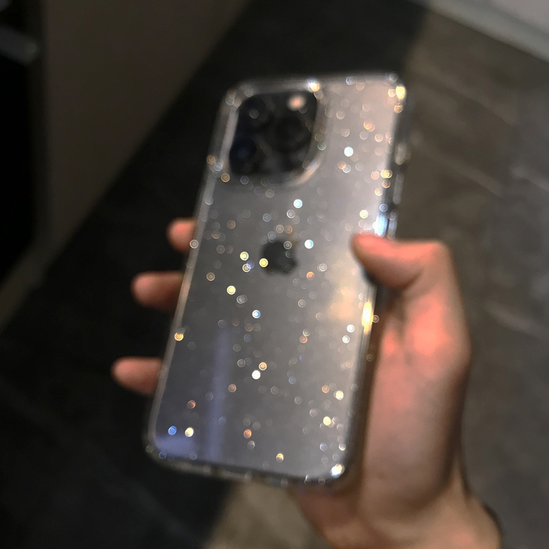 Transparent Simple Glitter Pho - Glitter Shockproof Case reseña y precio