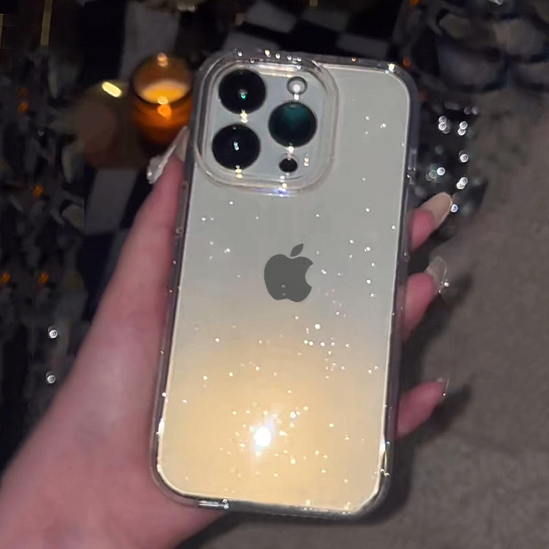 Transparent Simple Glitter Pho - Glitter Shockproof Case reseña y precio