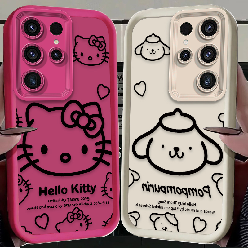 Sanrio Hello Kitty Pompom Puri - Phone Cases For Samsung S22 reseña y precio