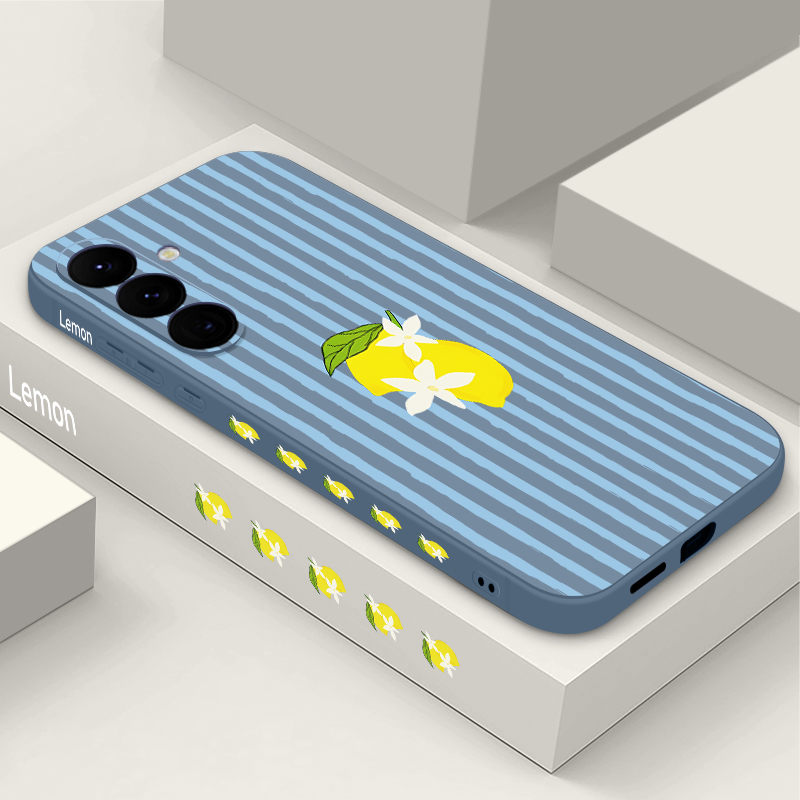 Stripe Lemon Print TPU Phone C - Phone Cases Galaxy A16 5G reseña y precio