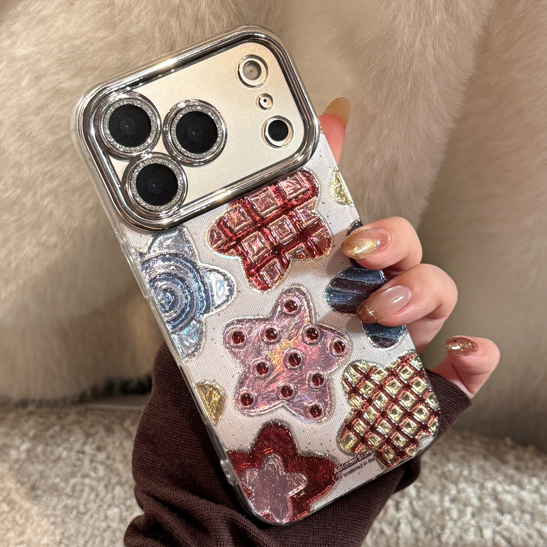 Korean Colorful Stars Glitter  - Glitter Shockproof Case reseña y precio