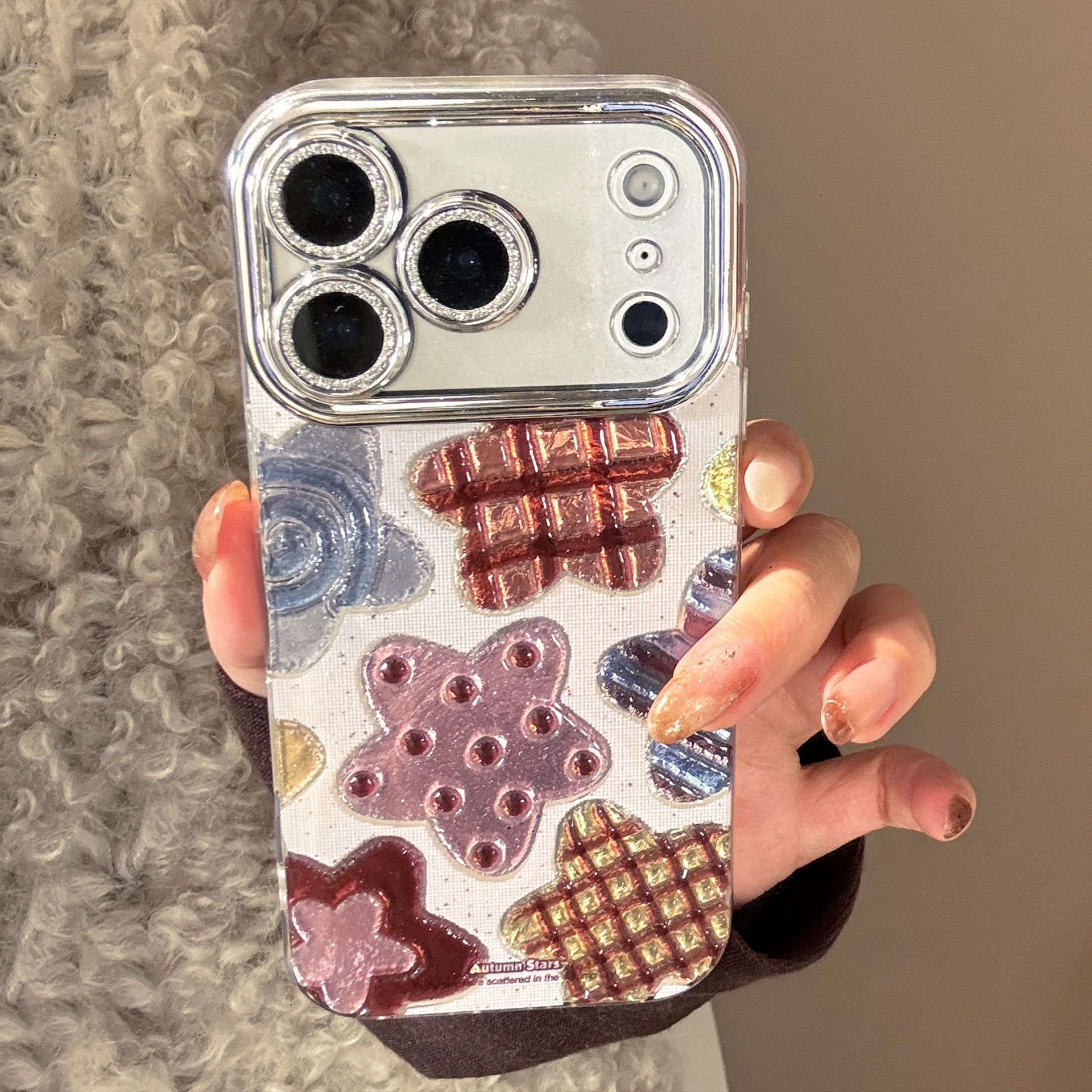 Korean Colorful Stars Glitter  - Glitter Shockproof Case reseña y precio