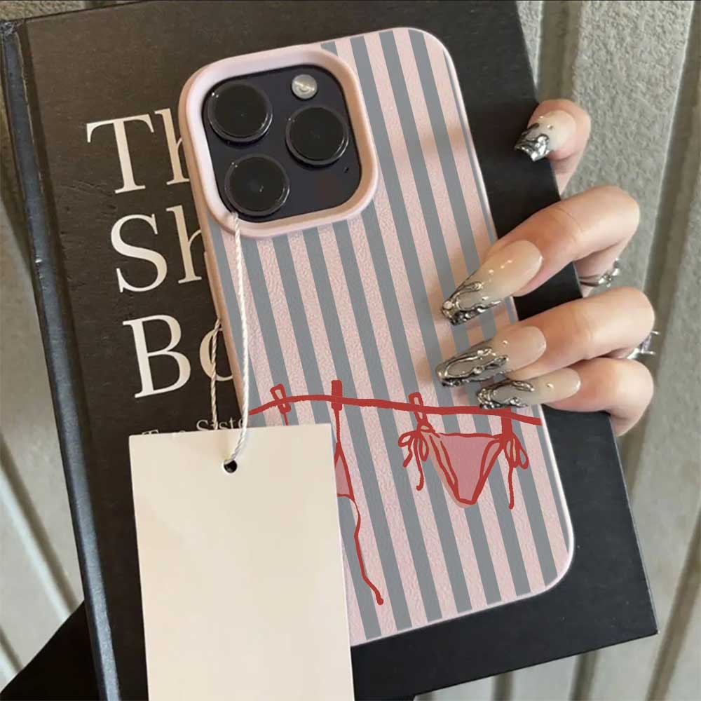 Blue White Striped Bikini Phon - Phone Cases Blue reseña y precio
